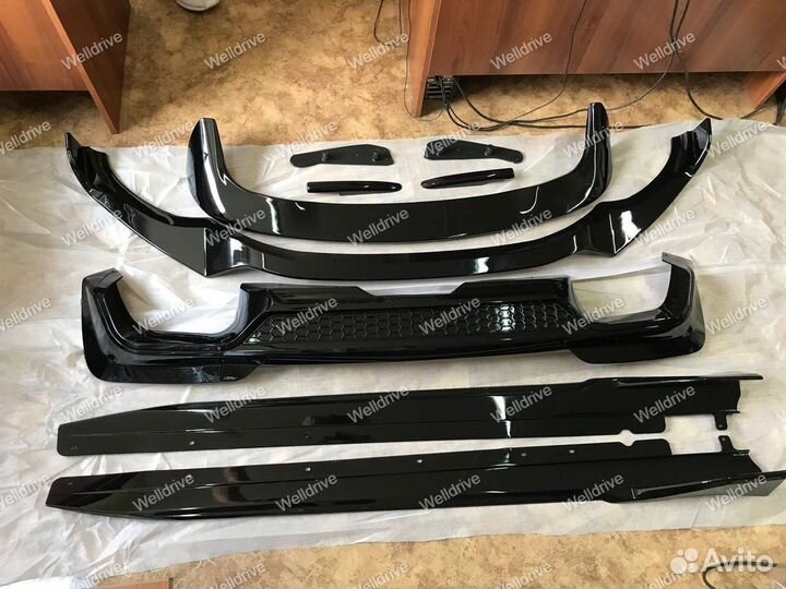 Обвес BMW X3 G01 дорестайлинг черный глянец