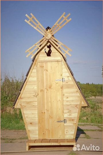 Дачный туалет с дельфином жтз 056