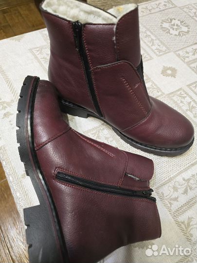 Ботинки женские зимние кожаные 37