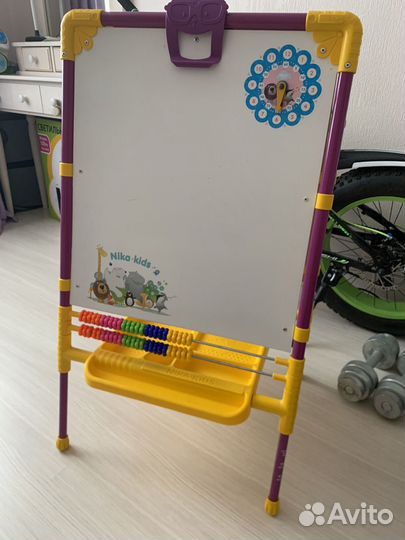 Доска мольберт для рисования мелками детская