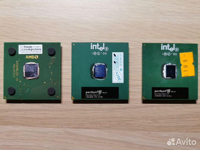 Процессоры Intel Pentium 3, AMD