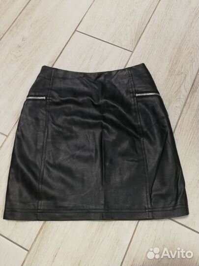 Кожаная юбка