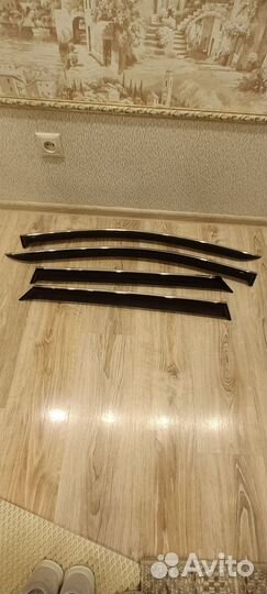 Дефлекторы хром на hyundai tycson nx 4