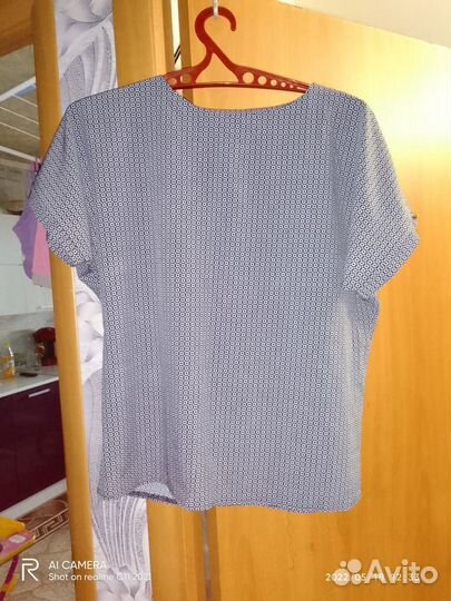 Блузка с поясом женская 48