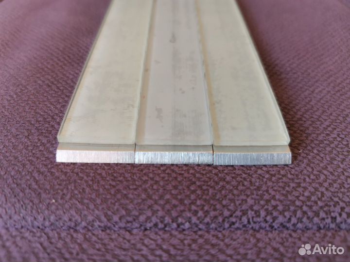 Стеклянный притир на бланке. Алюминиевый бланк