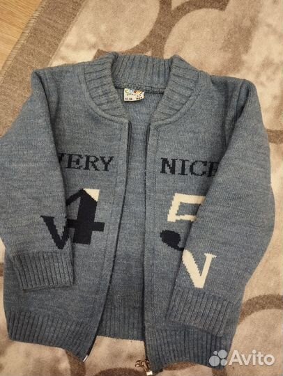 Кофта вязаная двухслойная