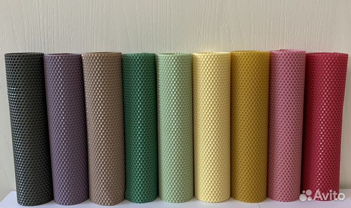 Вощина для свечей, цветная