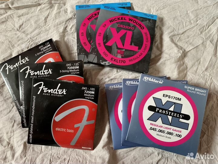 Струны бас-гитары Fender Daddario