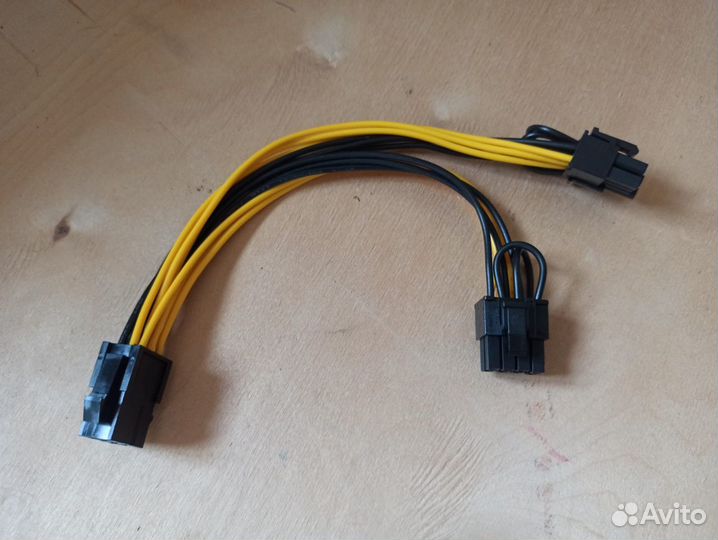 Переходники 6-Pin на 8-Pin (6+2) для GPU 15 штук