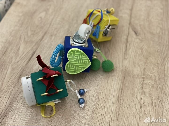 Бизикубики набор из 3х штук