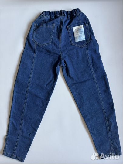 Новые джинсы для мальчика 140 широкие джинсы