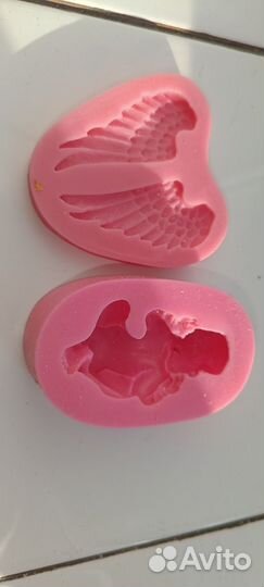 Форма силиконовая младенец с крыльями