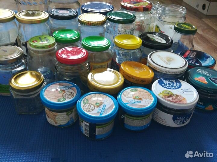 Банка стеклянная разный объем