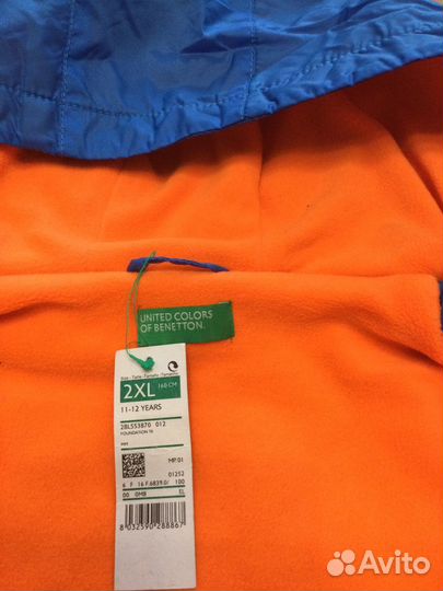 Ветровка Benetton 2XL новая