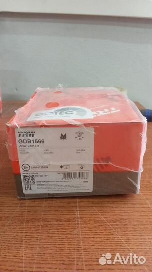 Колодки задние volvo XC90 (2002-12) TRW GDB1566