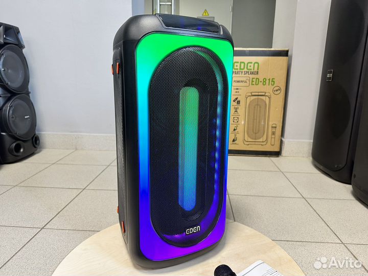 Мощная 800W блютуз колонка портативная Eden