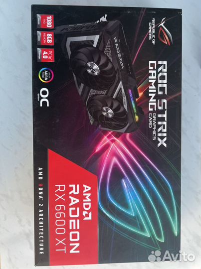 Видеокарта Asus rog strix 6600XT