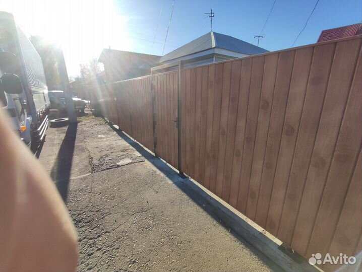 Заборы из профнастила под ключ