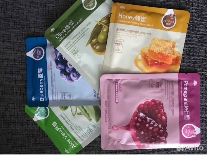 Набор тканевых масок для лица