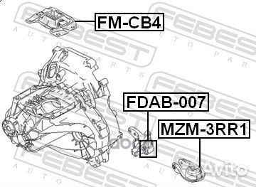 Опора кпп ford focus II верхняя шт FM-CB4 Febest