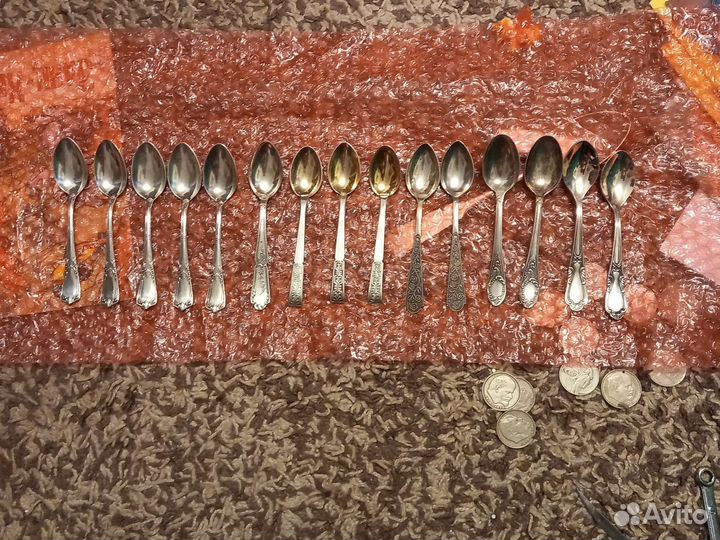 Чайная ложка серебро 916'