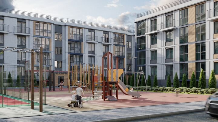 2-к. квартира, 54,4 м², 2/4 эт.