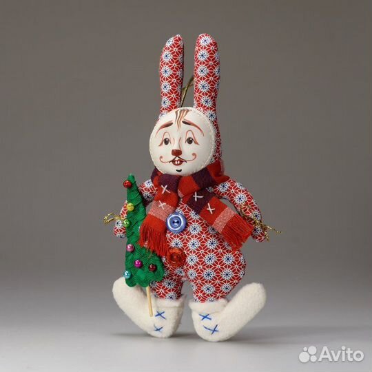 Новогодние игрушки зайцы ручная работа