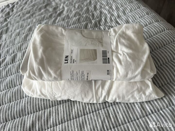 Простынь на резинке 80 на 130 IKEA