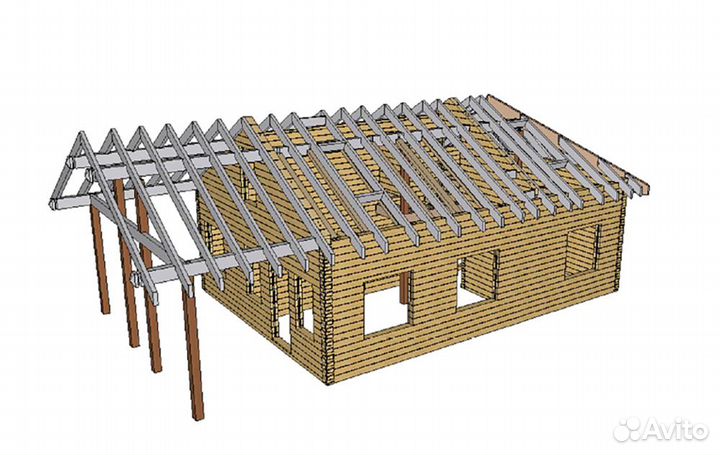 Дом из клееного бруса Прованс 110 м2 под ключ
