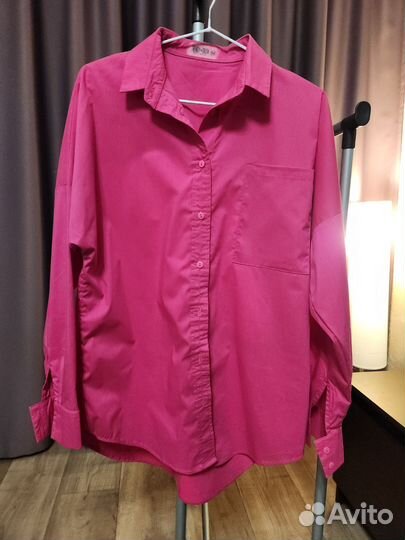 Рубашка женская оверсайз 44 46