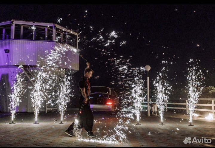 Фаер шоу, пиротехника-салюты