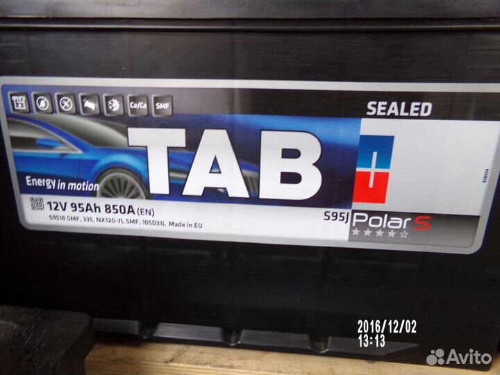 Аккумулятор TAB Polar 95Ah Азия