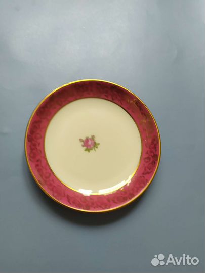 Блюдце ГДР Роза