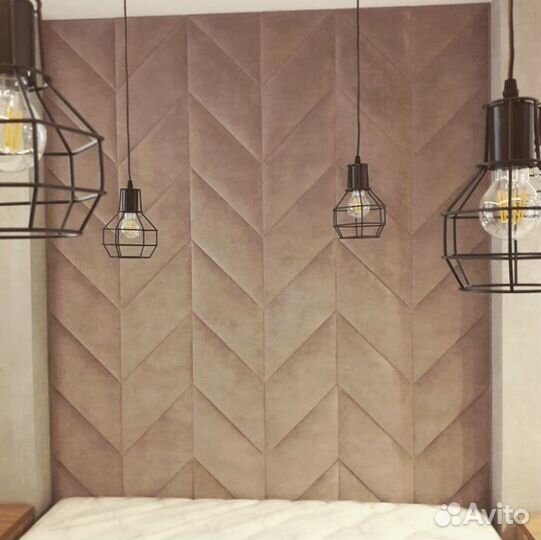 Мягкие панели на стену кровать стеновые панели