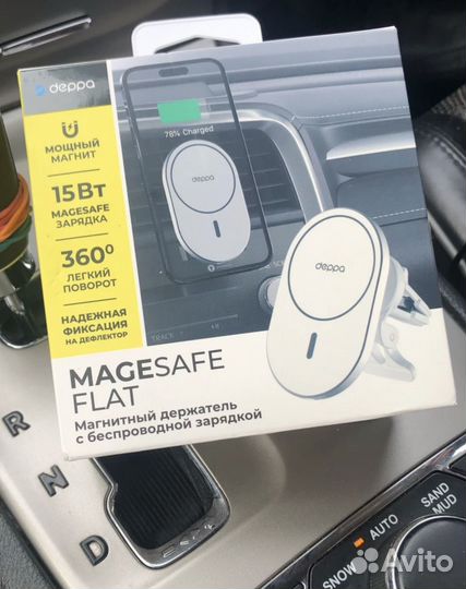Держатель для телефона deppa с беспровод зарядкой