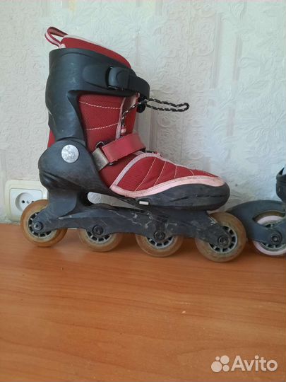 Роликовые коньки раздвижные размер 24 -25,5
