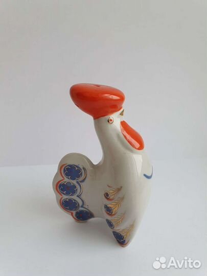 Петух. Солонка. Перечница. Статуэтка. Фарфор СССР