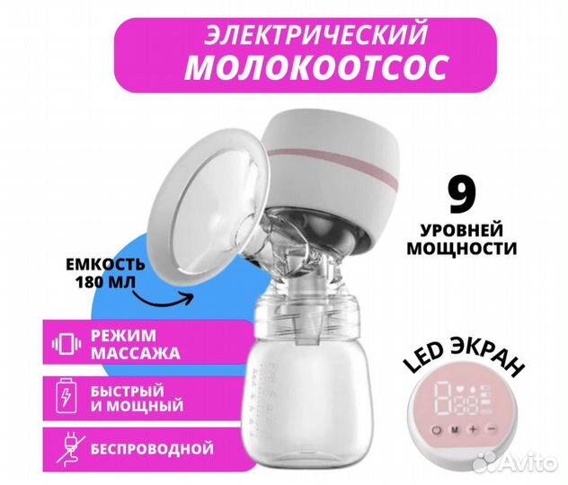 Молокоотсос электрический новый