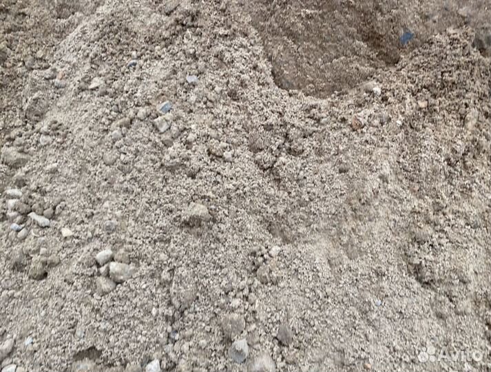 Cерая земля, щебень, песок