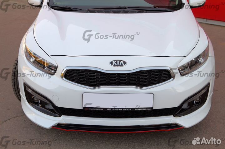 Накладка передняя на Kia Ceed \ Pro Ceed рестайл