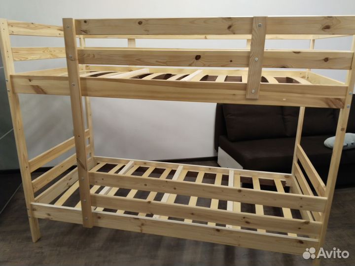 Двухъярусная кровать бу+матрац