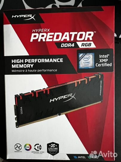 Оперативная память ddr4 hyperx predator rgb 2x8gb