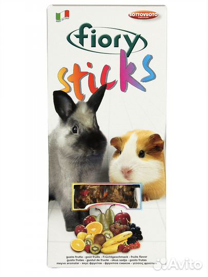 Лакомство Fiory Sticks палочки для кроликов и морс