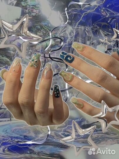 Маникюр наращивание