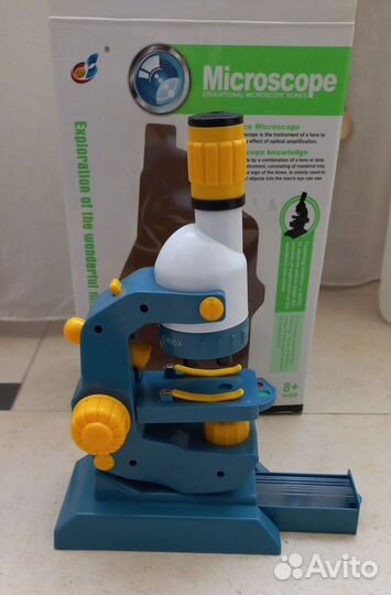 Микроскоп детский увеличение х100 х400 х1200