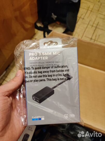 Адаптер для микрофона. Go pro 5-12