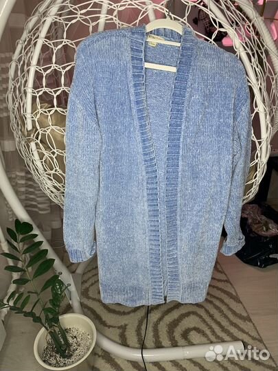 Кардиган женский длинный теплый