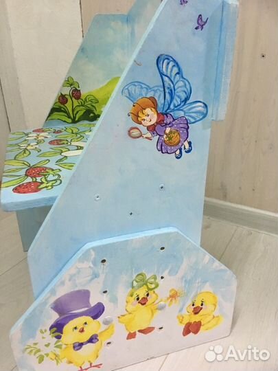 Стул детский расписанный