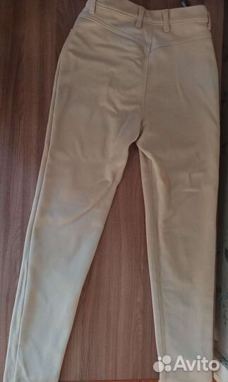 Брюки вельветовые новые кремового цвета