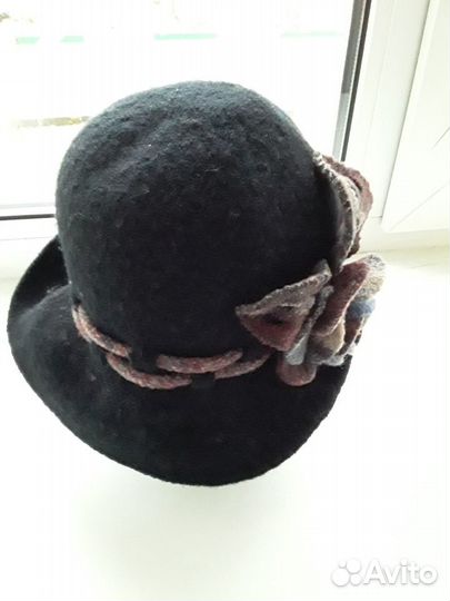 Шляпа фетровая женская